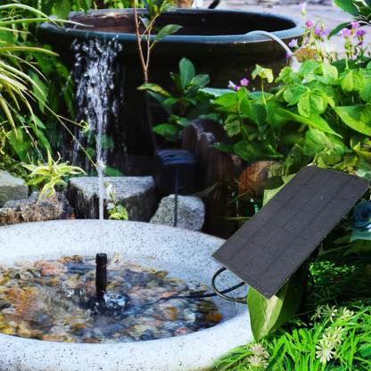 Solar Springbrunnen Set – Teichpumpe 6-in-1 – Kabellos
