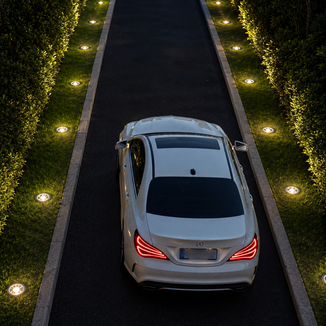 Solar Bodenleuchte – LED Wegeleuchte – Auto Nachtlicht