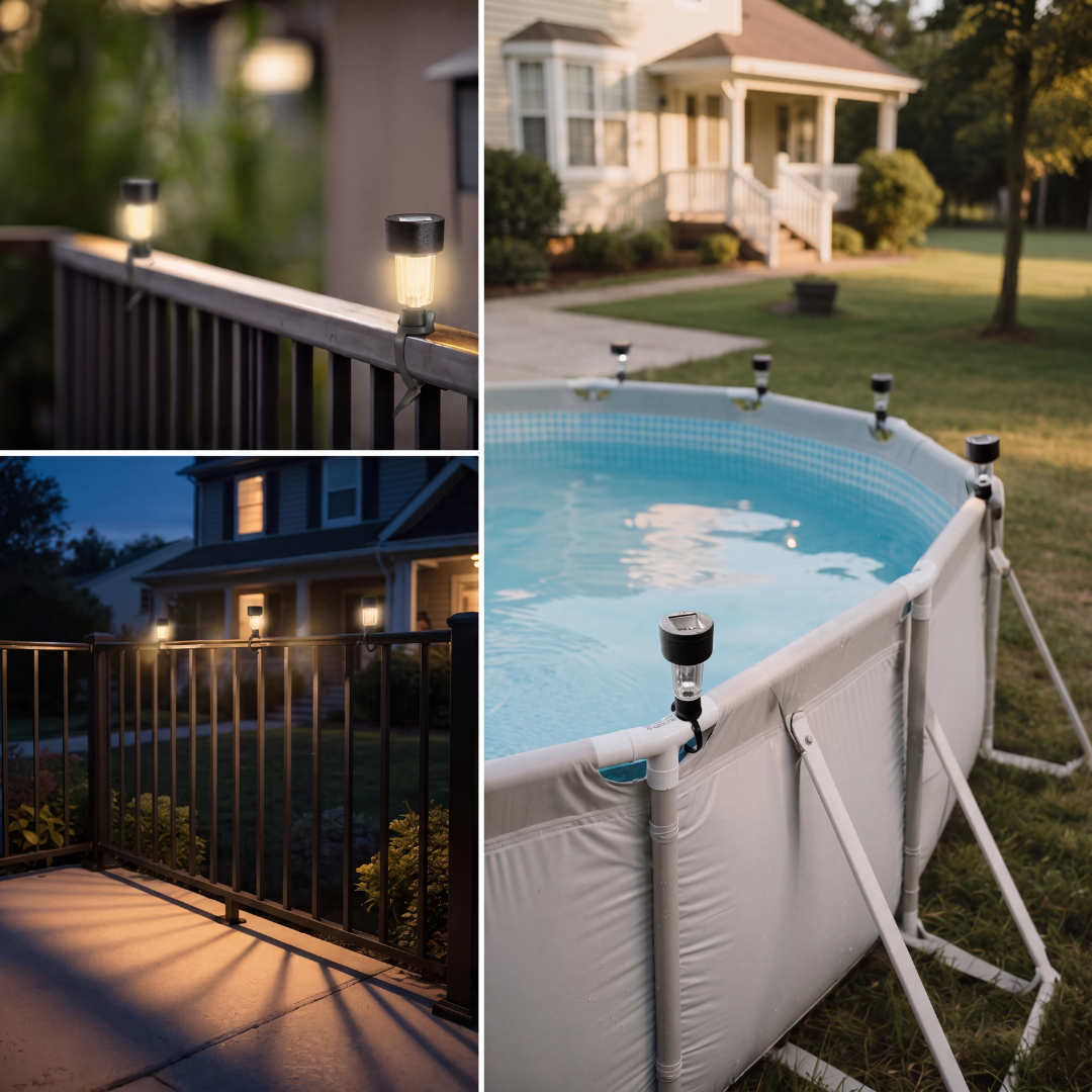 Solar Poolbeleuchtung – LED Poollichter – Kabellos