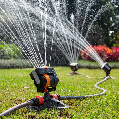 Garten Sprinkler 180° Drehbar – Rasenberegnung – 4 Modi