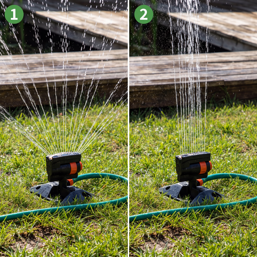 Garten Sprinkler 180° Drehbar – Rasenberegnung – 4 Modi