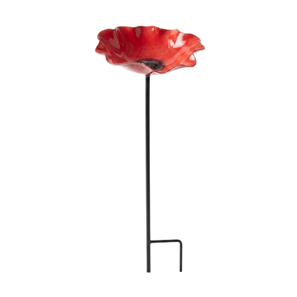 Vogeltränke Garten – Blumen Design – Wetterfest