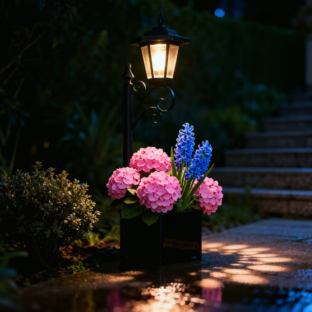 Solar Gartenlaterne – Pflanzkasten Lampe – IP44