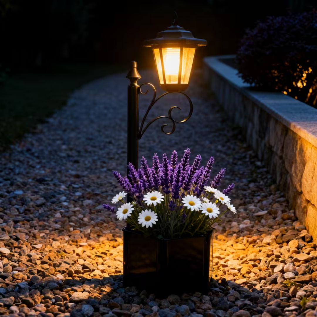 Solar Gartenlaterne – Pflanzkasten Lampe – IP44