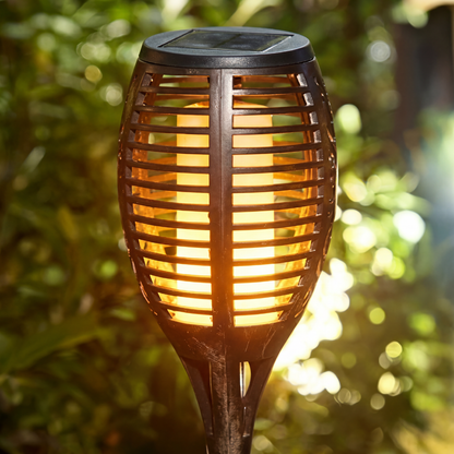 Solar Fackel Garten Set – LED Flammenlichter – 4-8h Licht