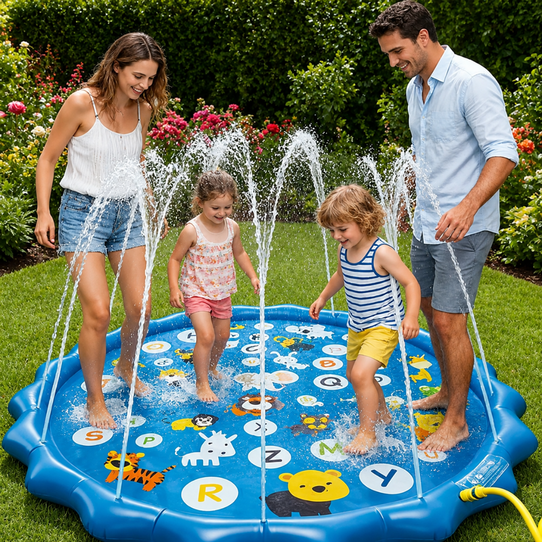 Sprinkler Matte Kinder – Wasserspielzeug Garten – XXL
