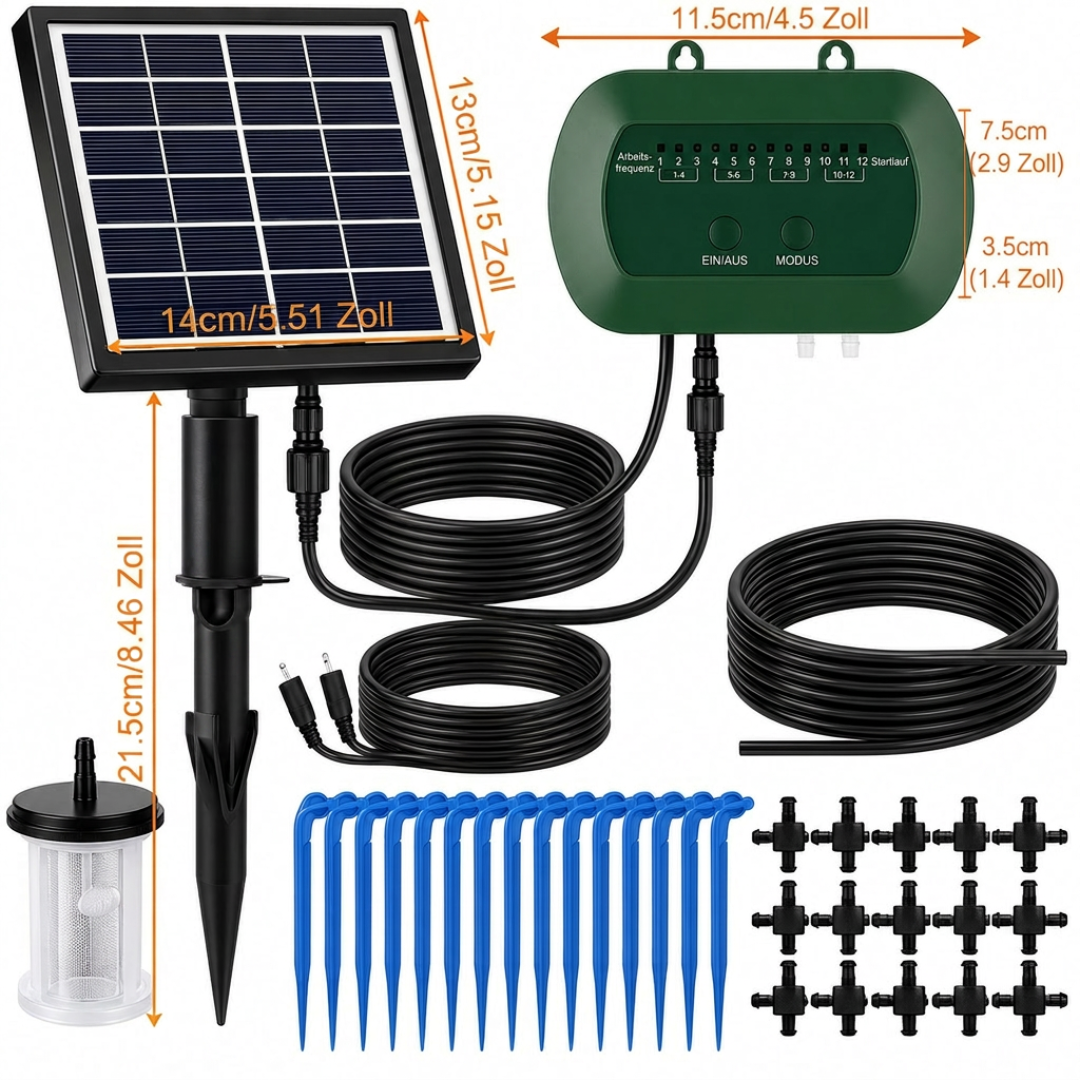Solar Bewässerungssystem – Tröpfchenbewässerung – IPX5
