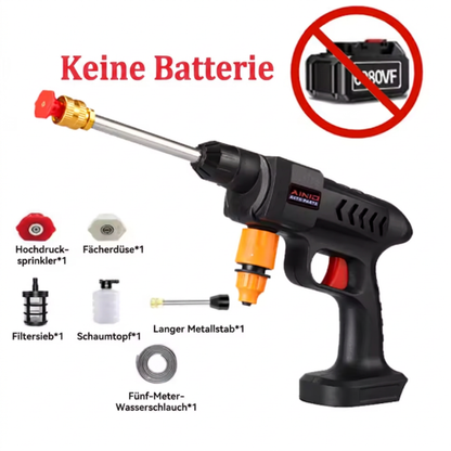 Akku Hochdruckreiniger – Spritzpistole Kabellos – 3 Modi