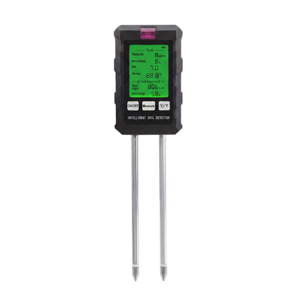Bodentester 6-in-1 – pH Feuchte Temperatur – LCD