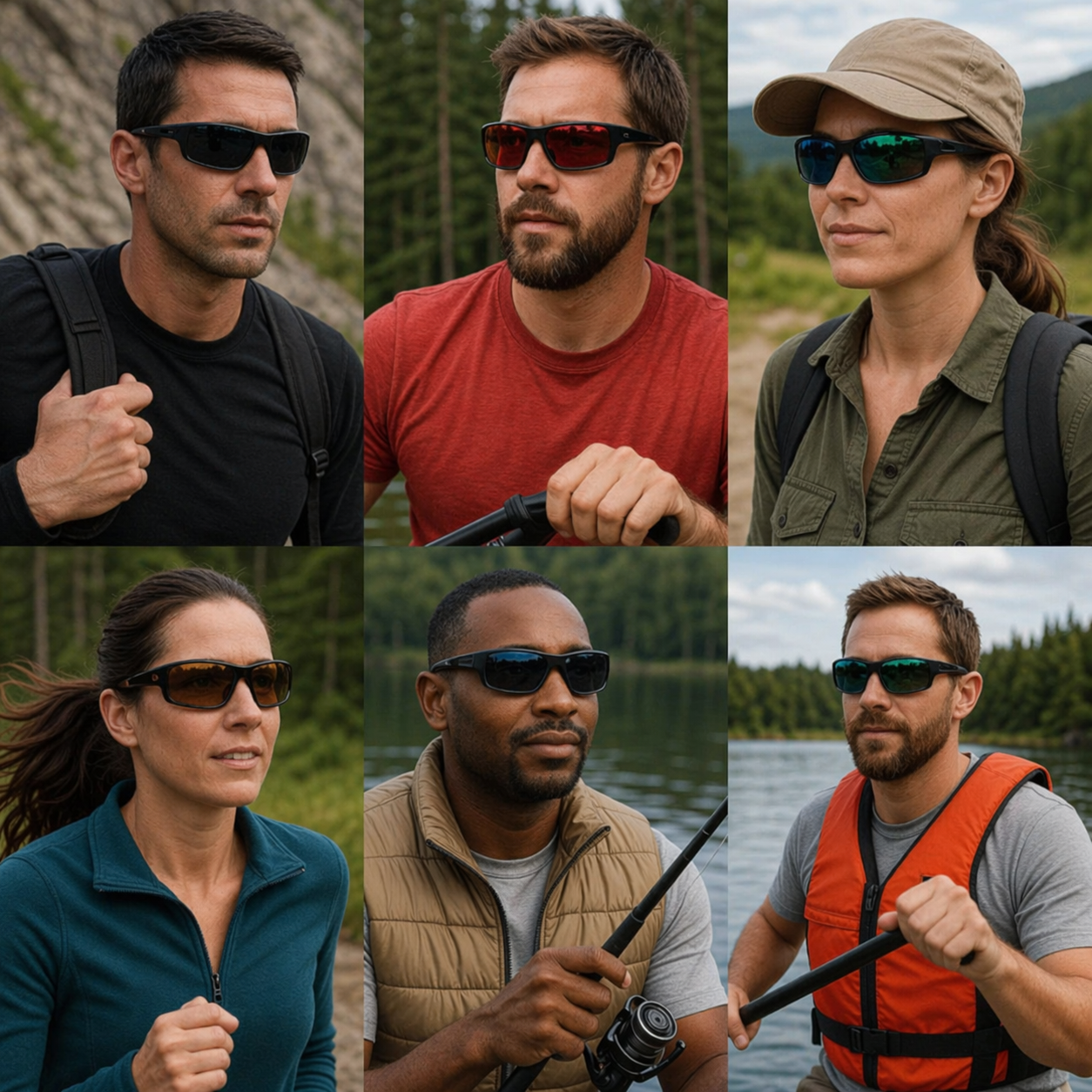 Polarisierte Sportbrille UV400 – HD-Gläser, ultraleicht