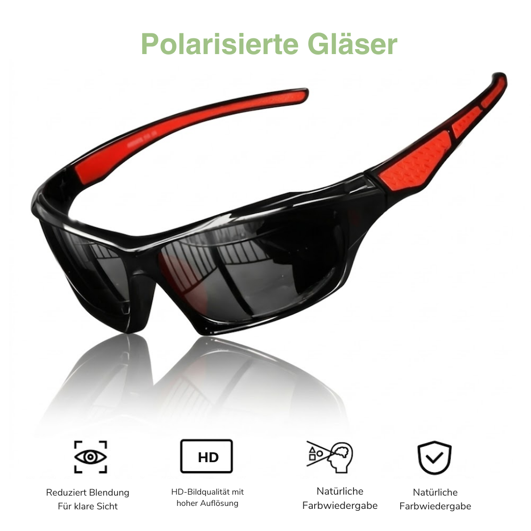 Polarisierte Sportbrille UV400 – HD-Gläser, ultraleicht