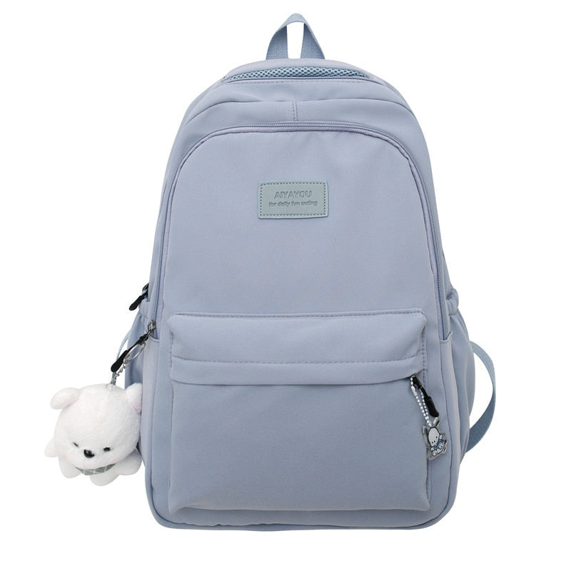Schulrucksack für Mädchen - wasserdicht - große Vordertasche