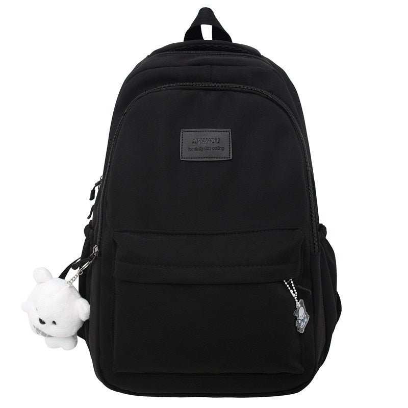 Schulrucksack für Mädchen - wasserdicht - große Vordertasche