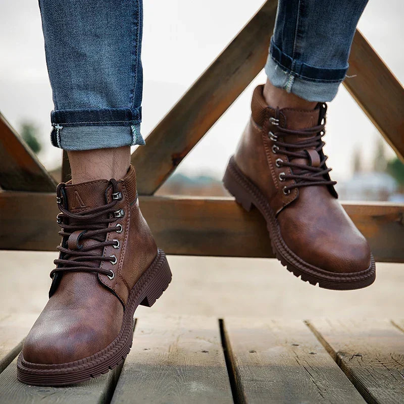 Sicherheitsstiefel Wasserdicht - Arbeitsstiefel mit Stahlkappe - Rutschfest