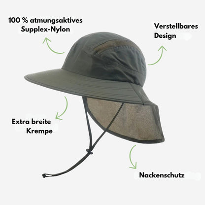 Sonnenhut – Nackenschutz – Breite Krempe