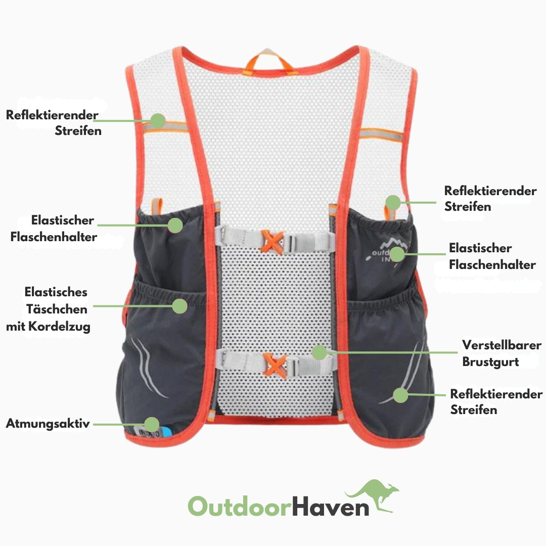 Trailrunning-Weste – Inklusive 2 Soft Flasks