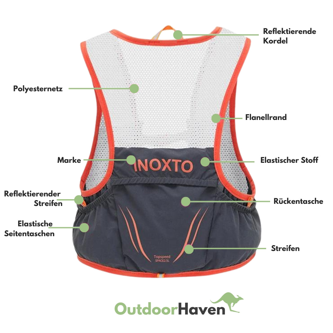 Trailrunning-Weste – Inklusive 2 Soft Flasks