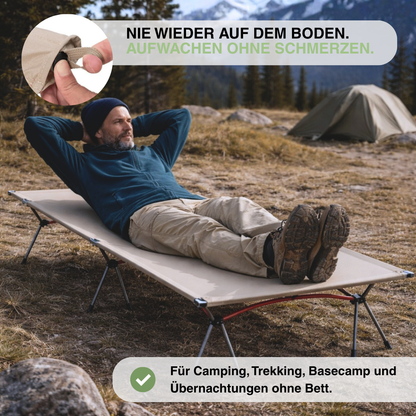 Ultraleichtes klappbares Campingbett – Tragbares Outdoor-Bett