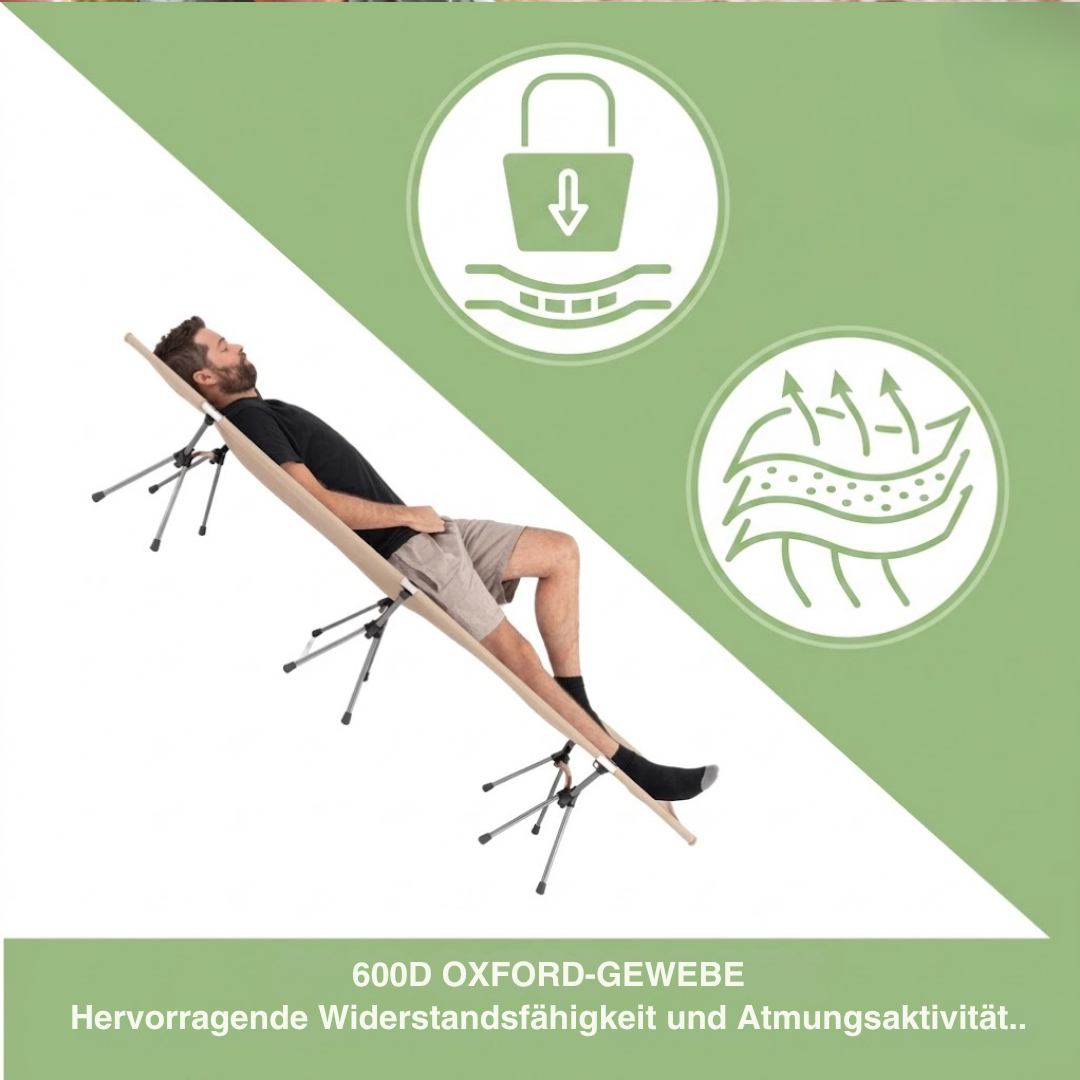 Ultraleichtes klappbares Campingbett – Tragbares Outdoor-Bett