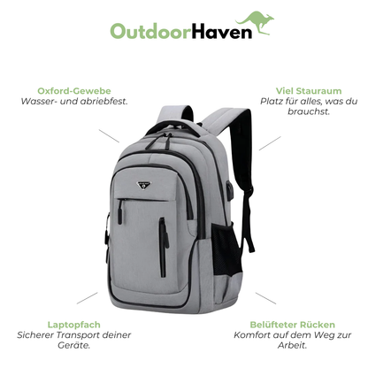 Schulrucksack für Laptop Finn - 3 Fächer - bequem