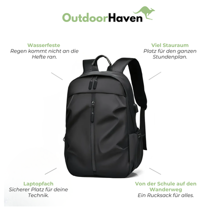 Schulrucksack City - mit USB-Anschluss - wasserdicht