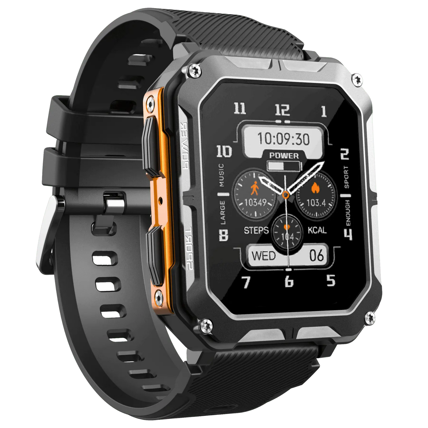 Unzerstörbare Smartwatch – Herzfrequenzmesser – Schrittzähler