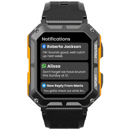 Unzerstörbare Smartwatch – Herzfrequenzmesser – Schrittzähler