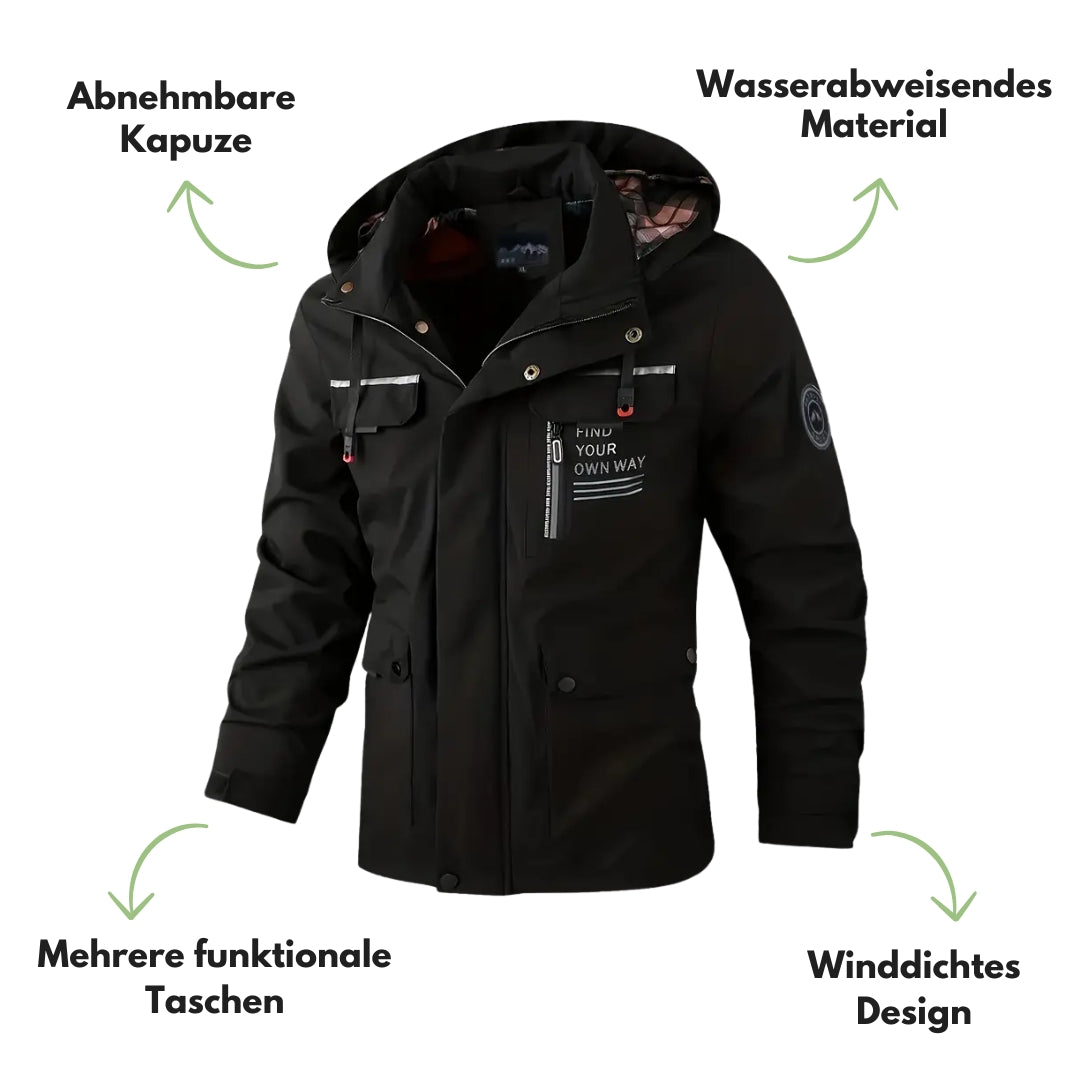 Herren Softshell Outdoorjacke – Winddicht & Wasserdicht