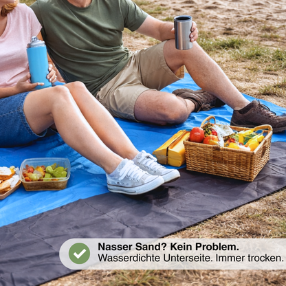 Wasserdichtes Strandtuch Picknickdecke – Leicht, faltbar, Outdoor-Matte
