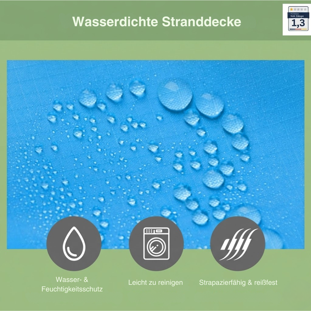Wasserdichtes Strandtuch Picknickdecke – Leicht, faltbar, Outdoor-Matte