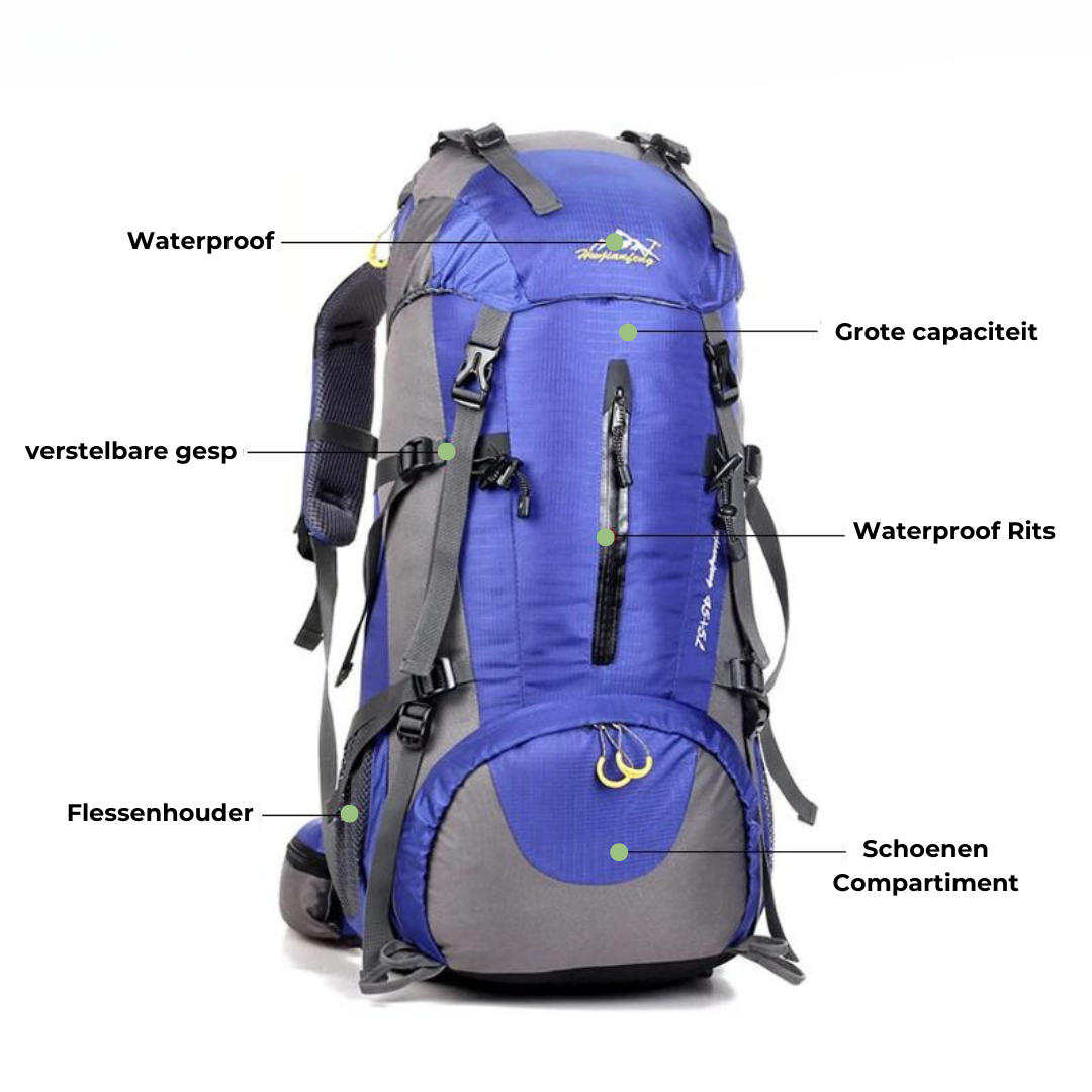 OutdoorHaven - 50L Backpack - Waterdicht - OutdoorHavenNL