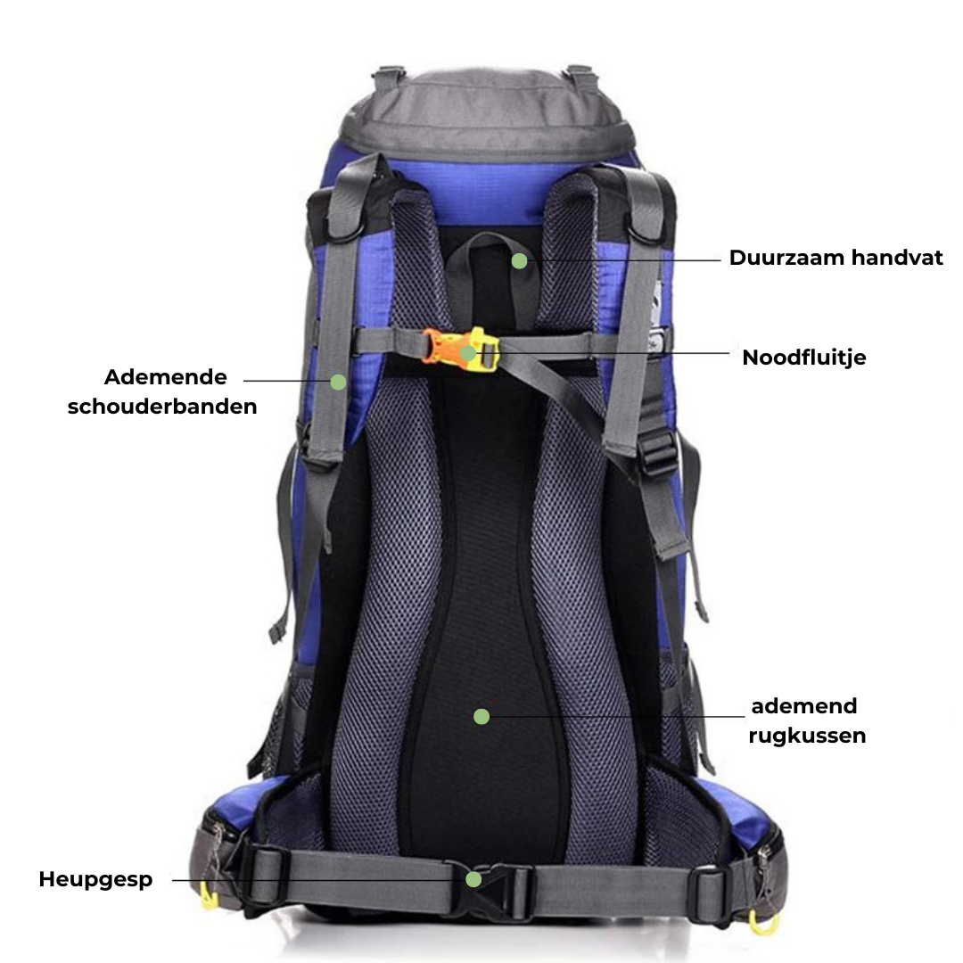 OutdoorHaven - 50L Backpack - Waterdicht - OutdoorHavenNL