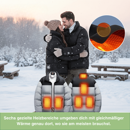 Beheizte Jacke - 6 Heizzonen - 3 Temperaturstufen - Unisex
