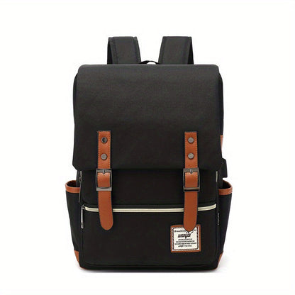 Schulrucksack für Jugendliche - mit USB-Anschluss - Trolleyband