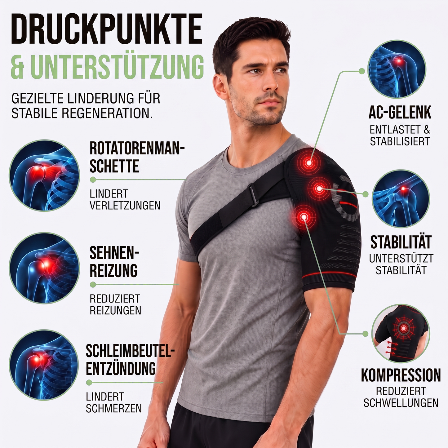 schulterbandage - Infografik