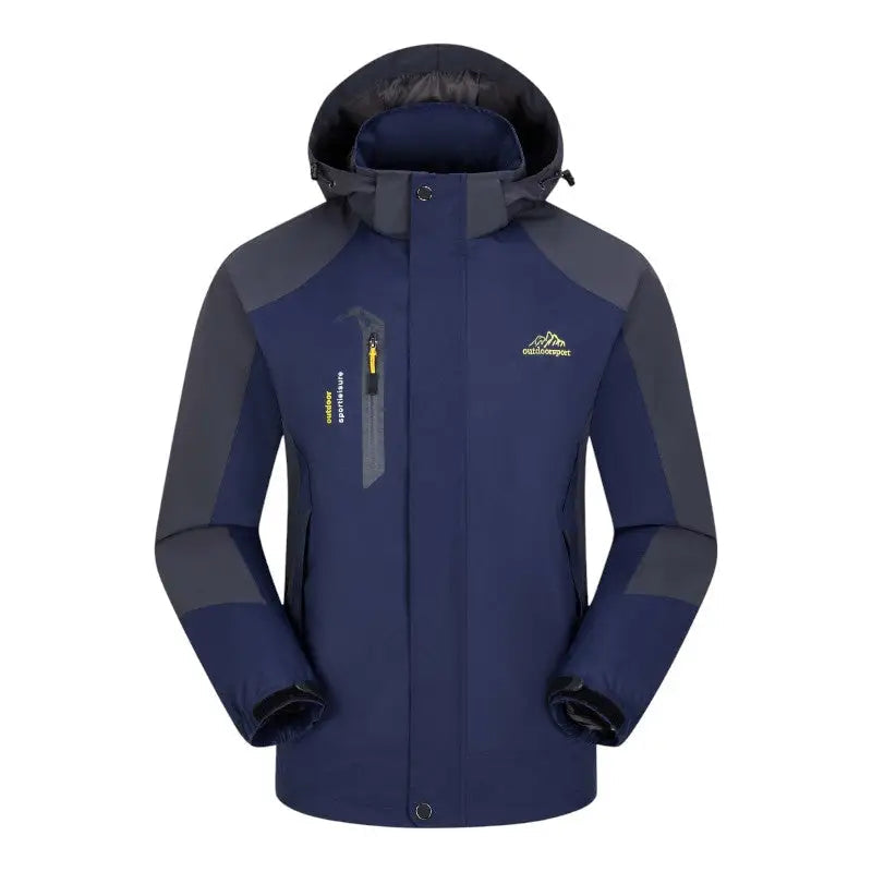 Regenjacke Herren - Wasserabweisend & Winddicht - Abnehmbare Kapuze