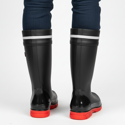 Gummistiefel Herren - hoher Schaft - rutschfeste Profilsohle