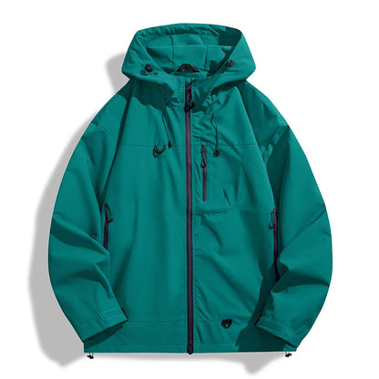 Regenjacke Unisex - Wasserdicht & Winddicht - Verstellbare Kapuze