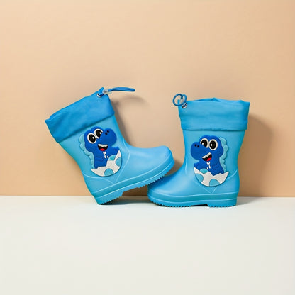 Gummistiefel Kinder - Dino-Motiv - Mit Kordelzug