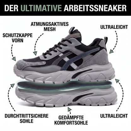 Sicherheitsschuhe Herren - Durchtrittsichere Sohle - Atmungsaktives Mesh