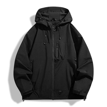 Regenjacke Unisex - Wasserdicht & Winddicht - Verstellbare Kapuze