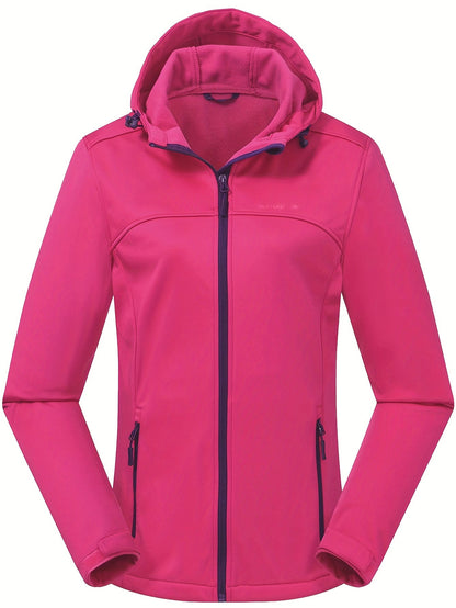Softshelljacke Damen - Mit Fleecefutter - Verstellbare Kapuze