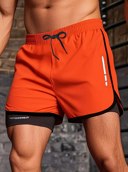 Badeshorts 2-in-1 - Schnelltrocknend - Doppellagig