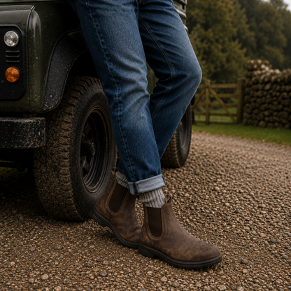 Chelsea Boots Herren - Slip-On - gepolstertes Fußbett
