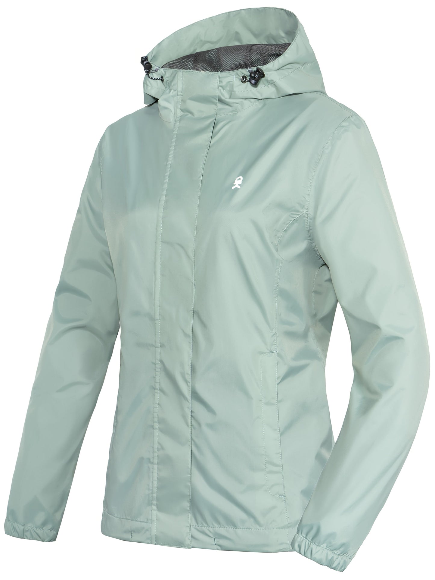 Regenjacke Damen Wasserdicht - Übergangsjacke mit Kapuze, Atmungsaktiv