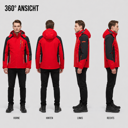 Übergangsjacke Herren - Wasserdicht & Winddicht - Abnehmbare Kapuze
