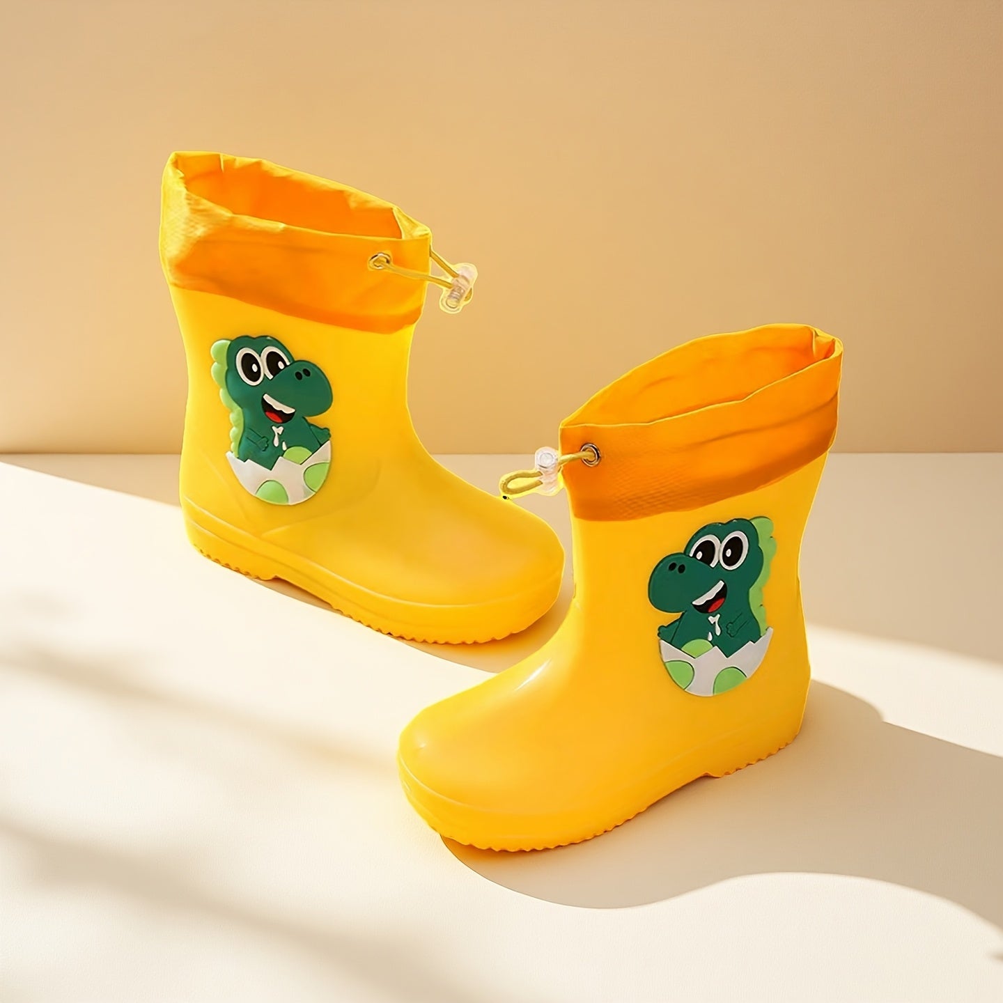 Gummistiefel Kinder - Dino-Motiv - Mit Kordelzug
