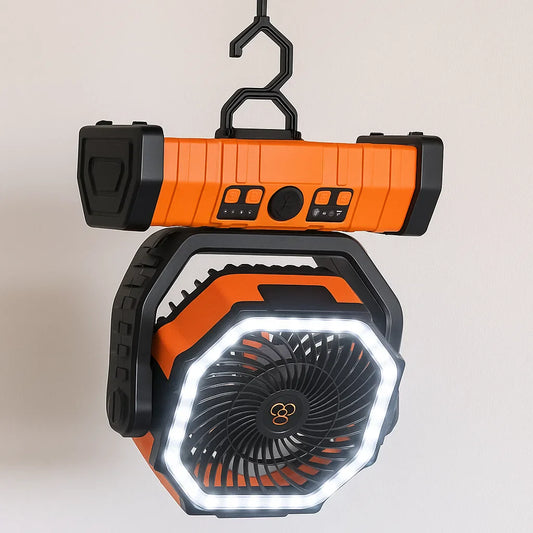 Camping Ventilator - 3-in-1 - LED - Draadloos