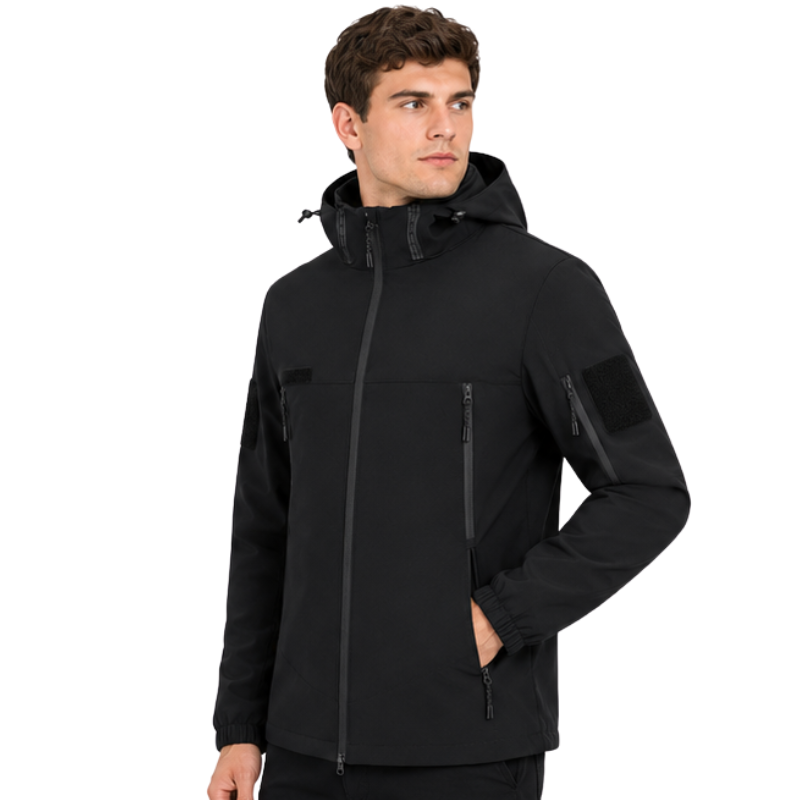 Übergangsjacke Herren - Abnehmbare Kapuze - Fleecefutter