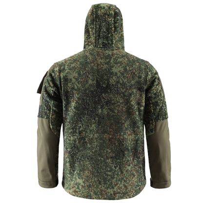 Fleecejacke Herren - Taktisch mit Kapuze - Camouflage & Uni